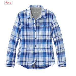 Women’s LL Bean Fleece Lined Flannel Shirt